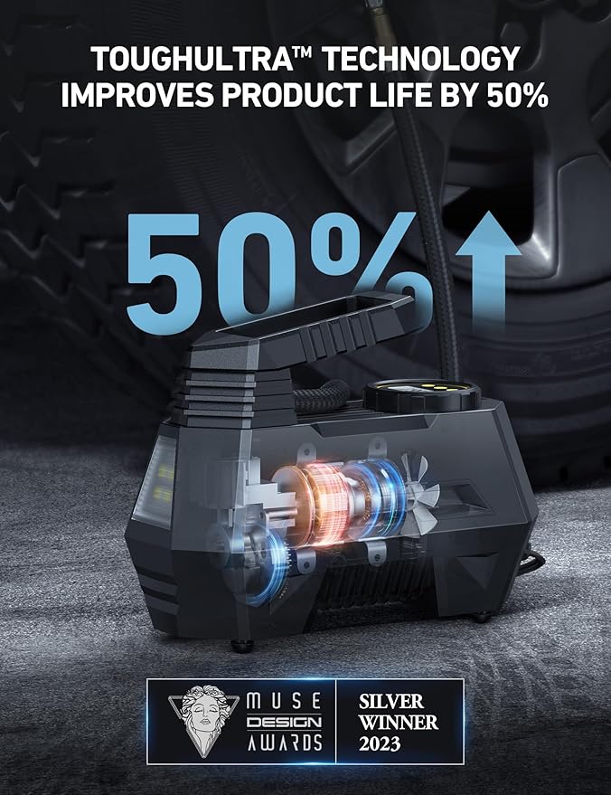 AstroAI Tire Inflator Portable Air Compressor Air Pump for Car Tires