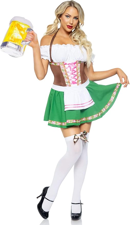 Leg Avenue Women’s Gretchen Costume Dirndl Dress Oktoberfest Outfits Women